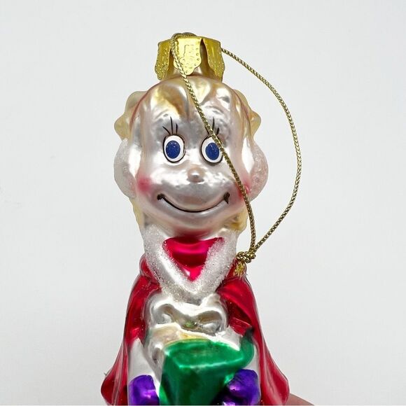 Vintage 2004 Cindy Lou Who How The Grinch Stole Dr Suess Glass Ornament - Picture 2 of 5
